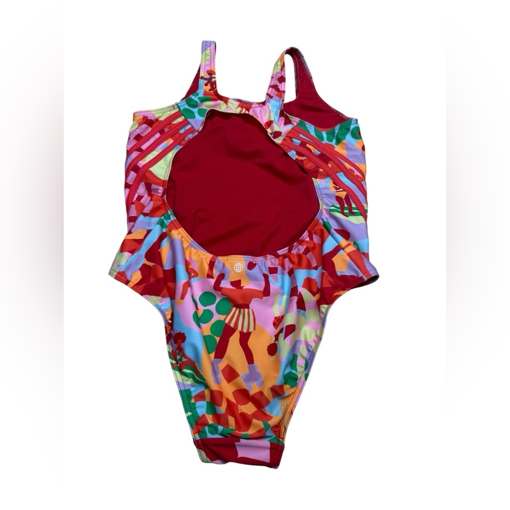 ADIDAS FARM RIO WOMENS SIZE 14 Vibrant One-Piece Swimsuit - Picture 10 of 11